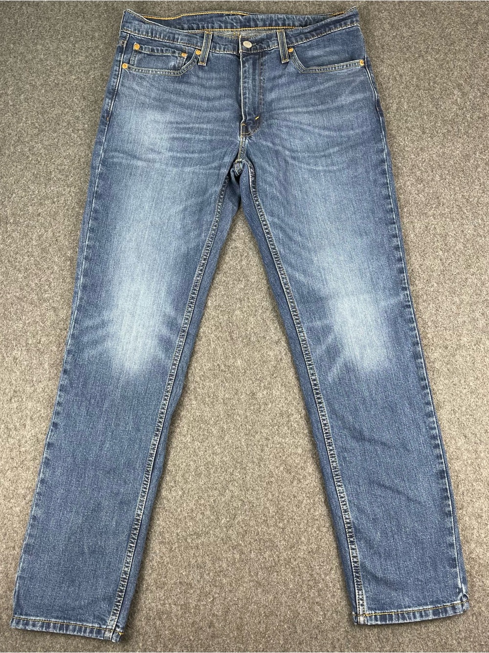 Levis 511 Blue Jeans Mens 34x32 Medium Wash Straight Leg Stretch Tapered